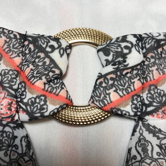 ALYX Geometric Floral Scoop Keyhole Neckline Sleeveless Blouse 1X - Picture 6 of 7